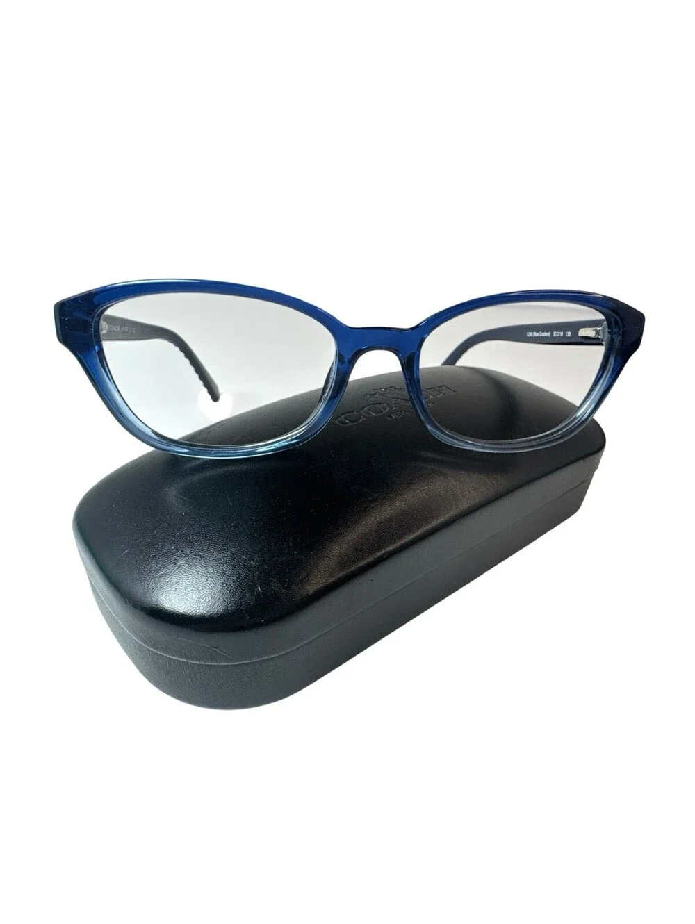 Coach Eyeglasses, Frames Only, HC 6067 5290, 50-16-135, Plastic, Blue Gradient